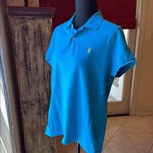 Ralph Lauren Blue “The Skinny Polo”Shirt Size Ladies XL